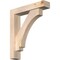 Ekena Millwork Imperial Block Smooth Bracket w/ Offset Brace, Douglas Fir, 5 1/2"W x 26"D x 30"H BKT0604X26X30IMP05SDF - alternate 1